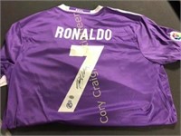Signed Cristiano Ronaldo soccer jersey