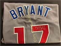 Kris Bryant Signed Mini-Bat and Signed Jersey