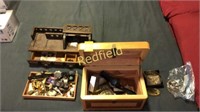 2 jewelry boxes, contents included