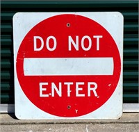 Aluminum DO NOT ENTER Traffic Sign