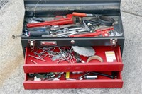 Metal Portable Tool Box with Tools