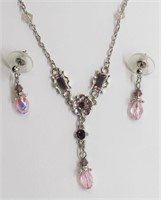 High Fashion Bead Necklace & Earrings Set