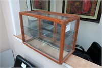 27.5" counter top display cabinet,