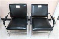 2 - Reclining salon arm chairs