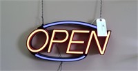 11" x 22" illuminated "Open" Sign