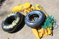2 Inflatable Rafts & 1 Polly Surf Type Brake