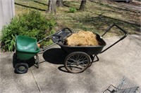 High Wheel Lawn Cart & Scotts Lawn Spreader