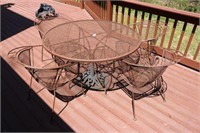 5pc. Metal Patio Table & 4 Chairs