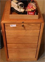 Two Drawer Wood File Cabinet