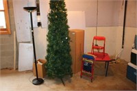 Christmas Tree, Childs Folding Table & 4 Chairs