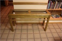 Sofa Table w/Glass Insert Top