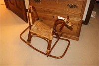 Wood Wicker Seat Hobby Horse