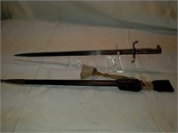 1871 German dress double edged bayonet w/Sabre