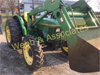 JD 5200 tractor MFWD 1700 hours, with JD 540