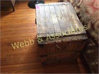 Estherville steam bakery wood shipping box