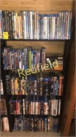 5 Shelf DVD Storage Packed full of Blu-Rays and