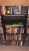 5 Shelf DVD Rack packed with DVDs- Speaker not