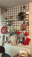Wall of Kitchen Utinsels and Appliances