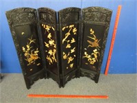 wooden carved asian screen (36" x 43")