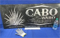 "cabo wabo tequila blanco" metal sign