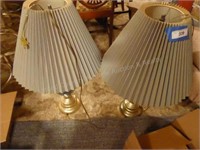 2 table lamps & chair - in basement