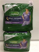 DEPEND 2 PACK UNDERWEAR FOR WOMEN SMALL