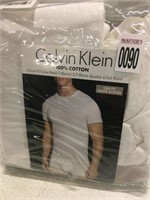 CALVIN KLEIN 3 SLIM FIT CREW NECK SHIRT SZ MEDIUM
