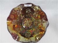 Millersburg 9" radium purple Primrose bowl