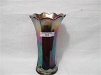 West 7.5" purple Concave Flute vase