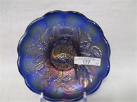 Nwood 6" blue stippled Peacock at Urn ICS bowl