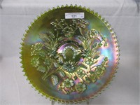Northwood 9" green Good Luck plate with