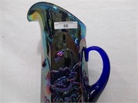 Northwood elec. blue Oriental Poppy tankard.