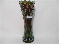 Millersburg 10" purple Hobnail Swirl vase