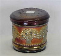 Orange Tree powder jar - amethyst