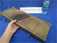 antique wooden kraut cutter