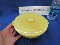 bauer ringware yellow 7" casserole w/lid