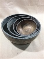 Etched Design Brass Bowls