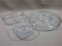 Glass Appetizer Plates & Manual Citrus Juicer