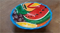 Handpainted Clay Pottery Dish