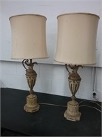 2 Tall Vintage Table Lamps