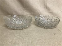 (2) Crystal Bowls