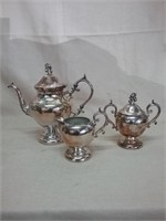 Silver Plated Copper Coffee/Tea Service