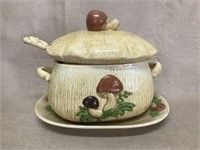 Vintage Arnel's Mushroom Soup Tureen Set