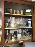 Contents of Cabinet to right of sink