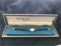 Vintage Hamilton Ladies Diamond Wrist Watch