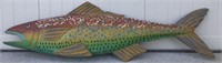 Oversized Decorative Colorful Wood Fish