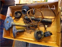 Antique candlestick phone parts