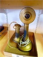 Antique candlestick phone