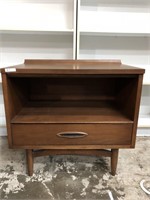 Mid century nightstand with Shelf and Drawer