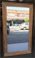 Large quality gilt wood rectangular mirror
